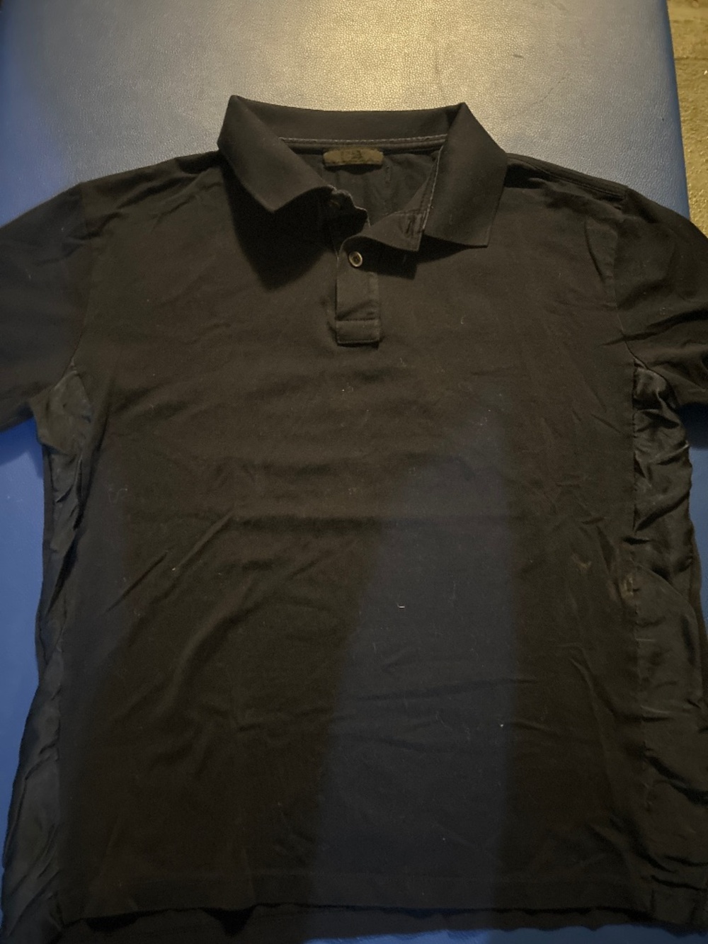 Prada Navy Blue Mens  Polo Size XL more like a Medium